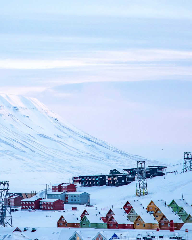 Longyearbyen, the capital of Svalbard, Spitzbergen